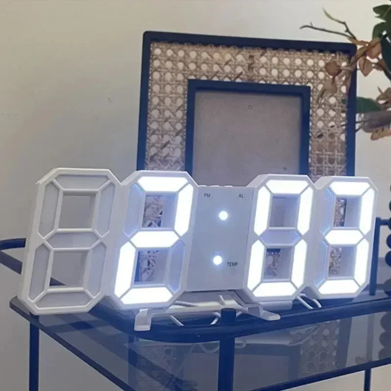 Relógio de Mesa Led 3D