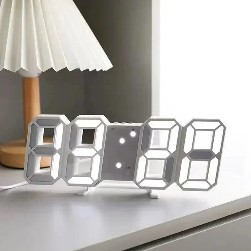 Relógio de Mesa Led 3D